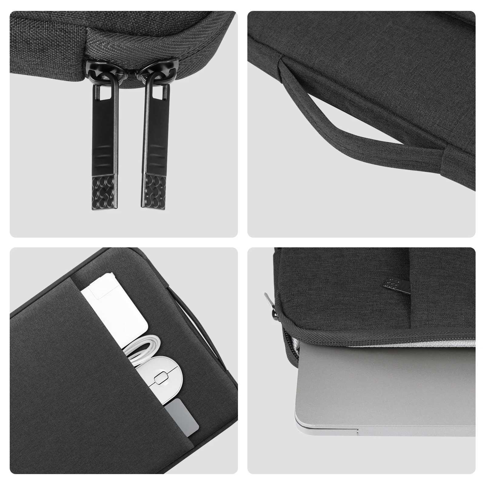 HEEL Laptop Sle Case Zipper Briefcase Bag with Handle for 15-16.7 / 14-15 / 12.5-13.5 inch Laptop Tablet Phe Case Bag y250730