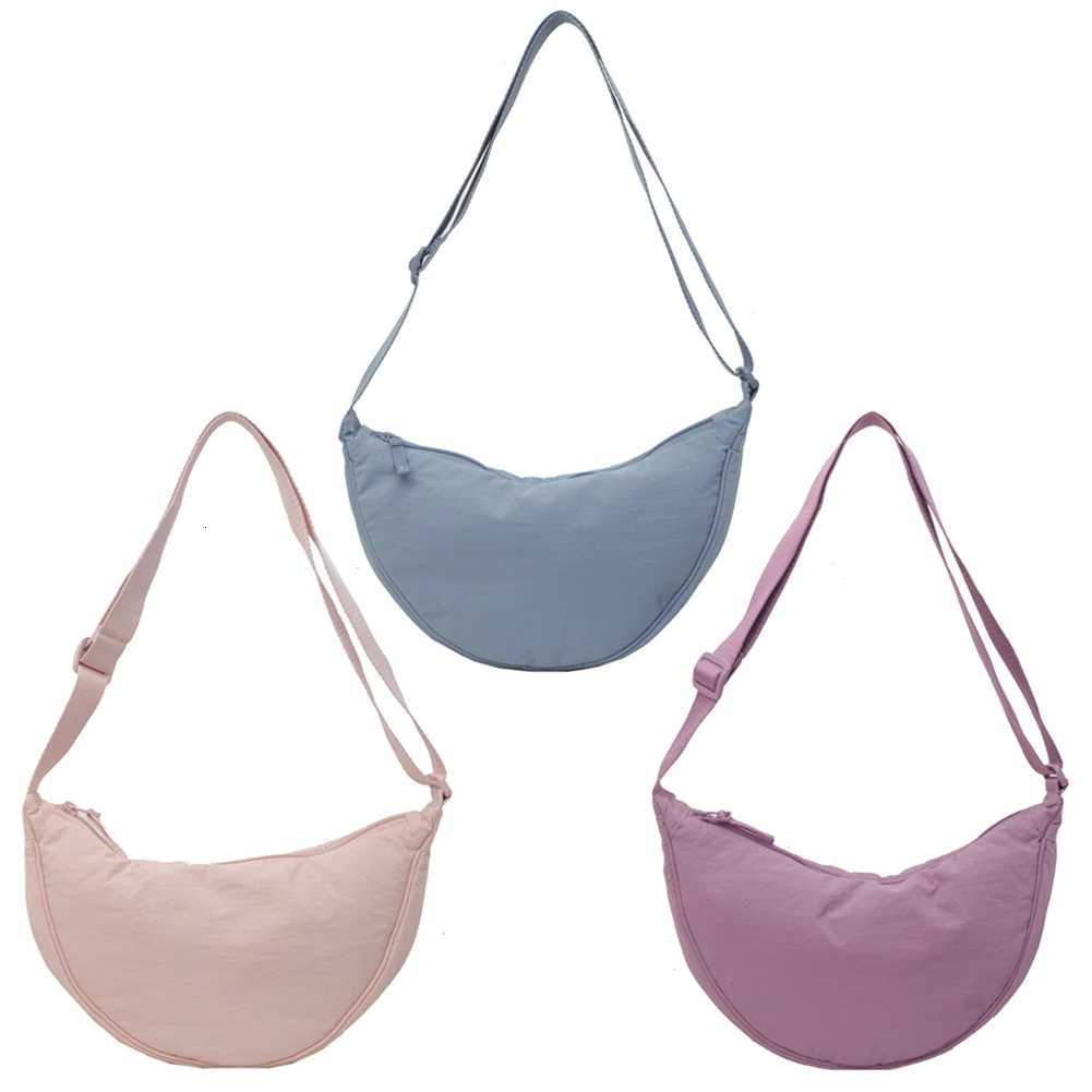 Women Fashion Cloud Shoulder Bag Solid Color Crossbody Crescent Bag Stylish Crossbody Bag Adjustable Strap for Vacation Party Y250729