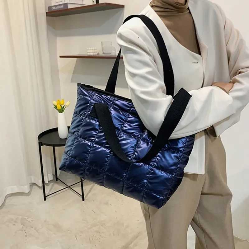 2023 Casual Large Capacity Shoulder Bags For Women Space Cott Handbag Totes Fi Winter Daily Use Bag Womens Bag Y250730