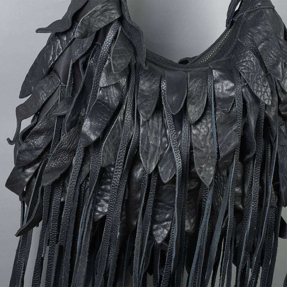 Long Tassel Design Women Crossbody Bags Soft PU Leather Female Shoulder Weave Messenger Sling Bag big Bolsa Femininaluxury bag tote bag