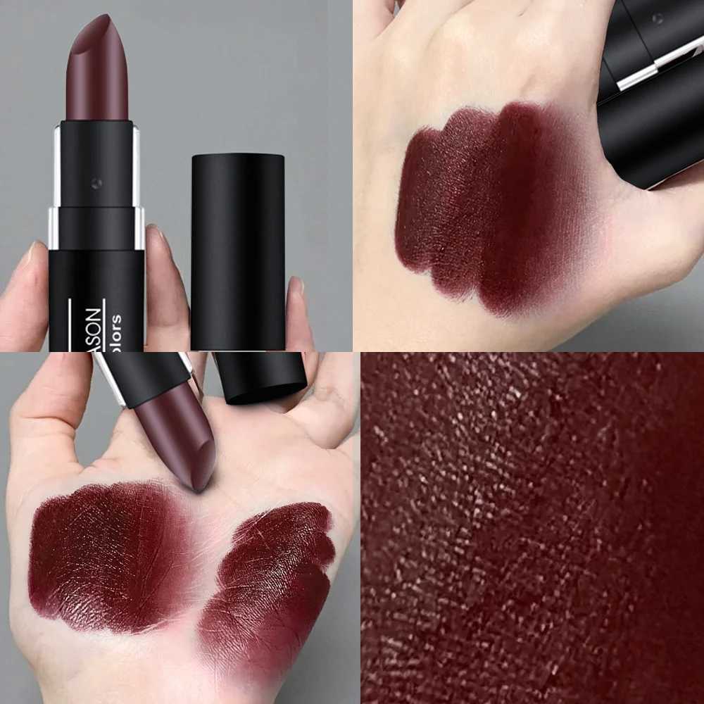 Lipstick Dark Lipstick White Nude Vampire Olive Green Black Purple Halloween Creative Makeup Retro European and American Style G250729