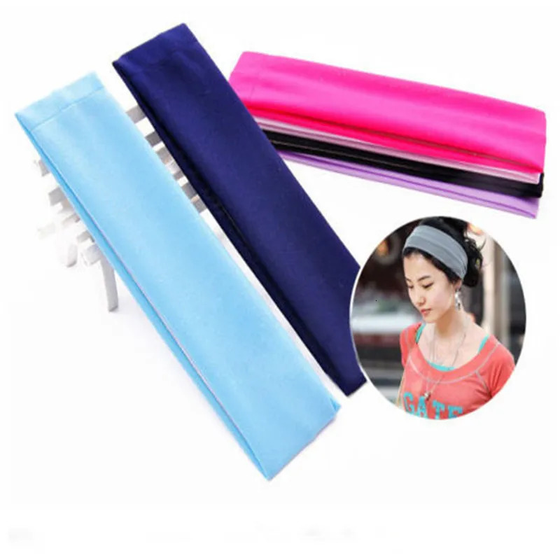 Unisex Yoga Hair Band Sports Headband Women Cotton Knotted Turban Head Warp Men Wide Elastic Sport 250716