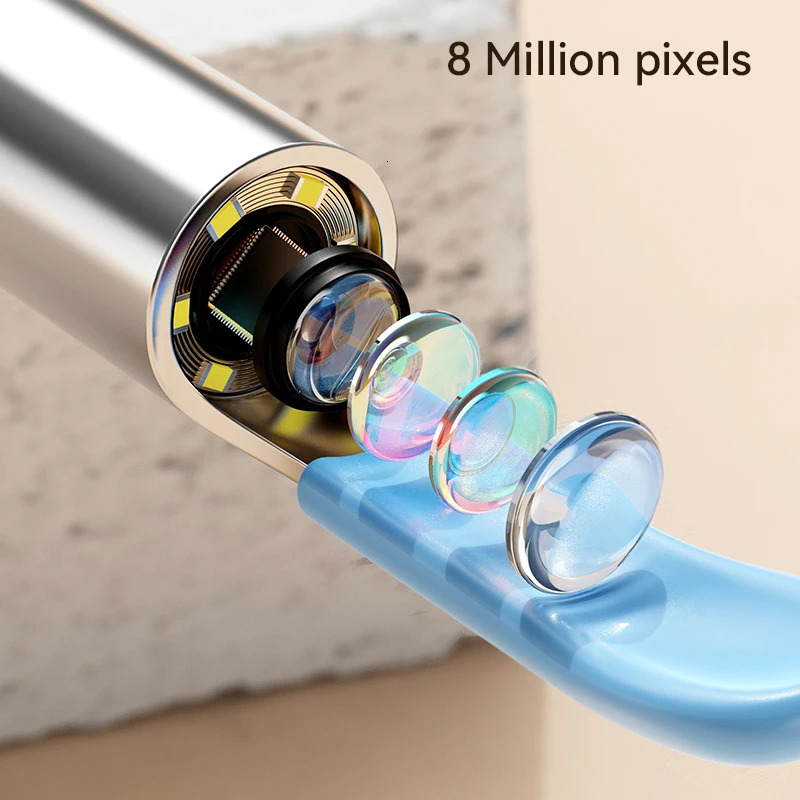 Ear Wax Removal Tool Camera 8M HD Camera and 6 LED Lights Ear Cleaner with Camera Endoscope Ear Cleaning kit for Adult and Child 250726