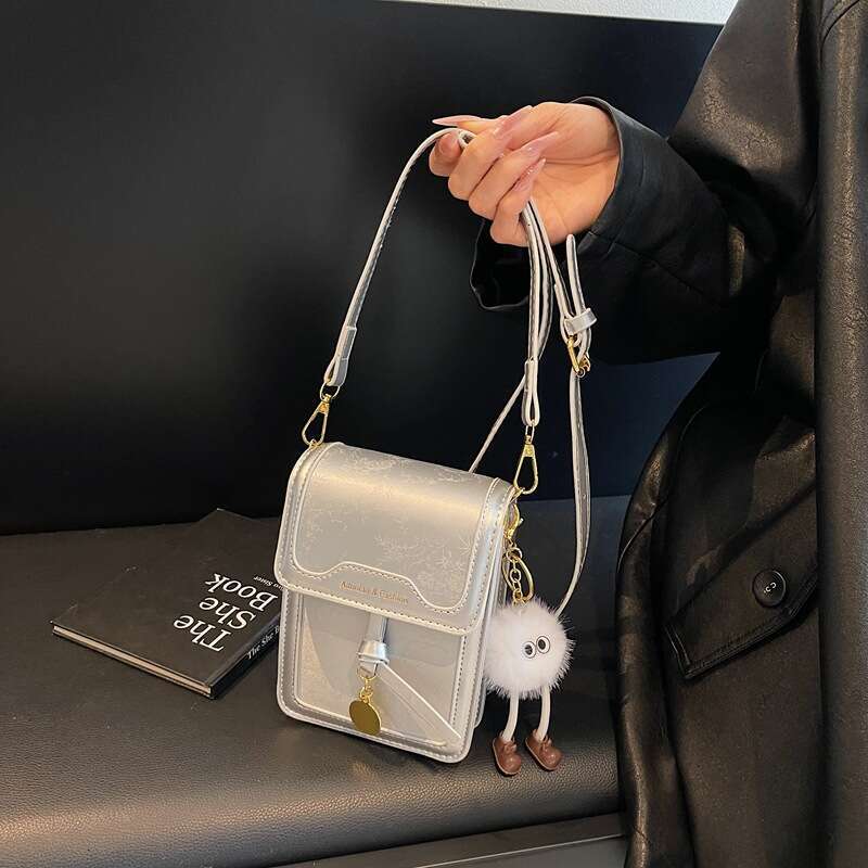 Fashion Versatile Elegant Design Sense Phone for Women Niche Korean Style Commuting Daily Crossbody Small Square Bag