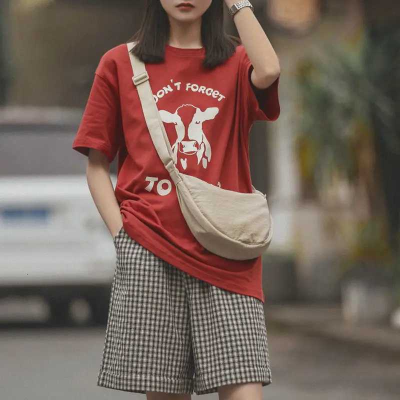 Women Crossbody Bag Casual Nylon Half Moon Shoulder Bags Large Capacity Lightweight Travel Womens Bag Y250729