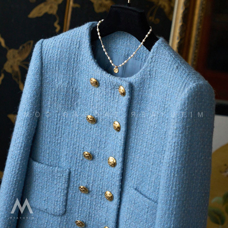 Free shipping designer coat for women Exquisite details on the suit jacket make it slimming for commuting