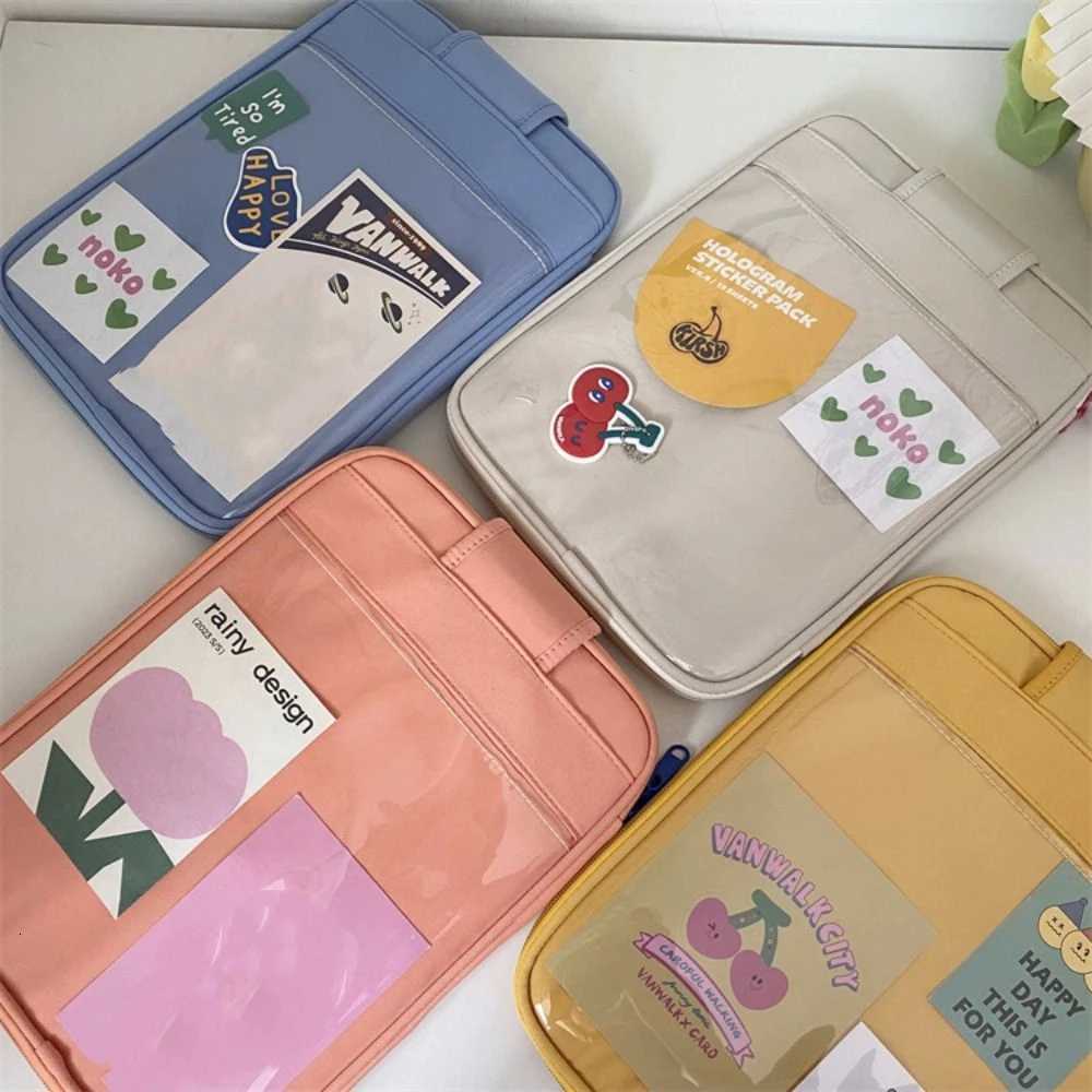 11/13/14inch Tablet Handbag Lightweight Soft Laptop Sleeve Pouch Color Laptop Bag Organizer for iPad Pro Student y250730
