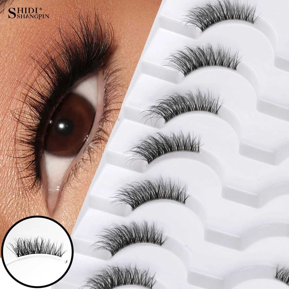 New Half Eyelashes False Lashes 5/10 Pairs 3D Mink Lashes Natural Eyelash Extension Cat Eye Eyelashes Makeup Faux Cils Makeup Z250730
