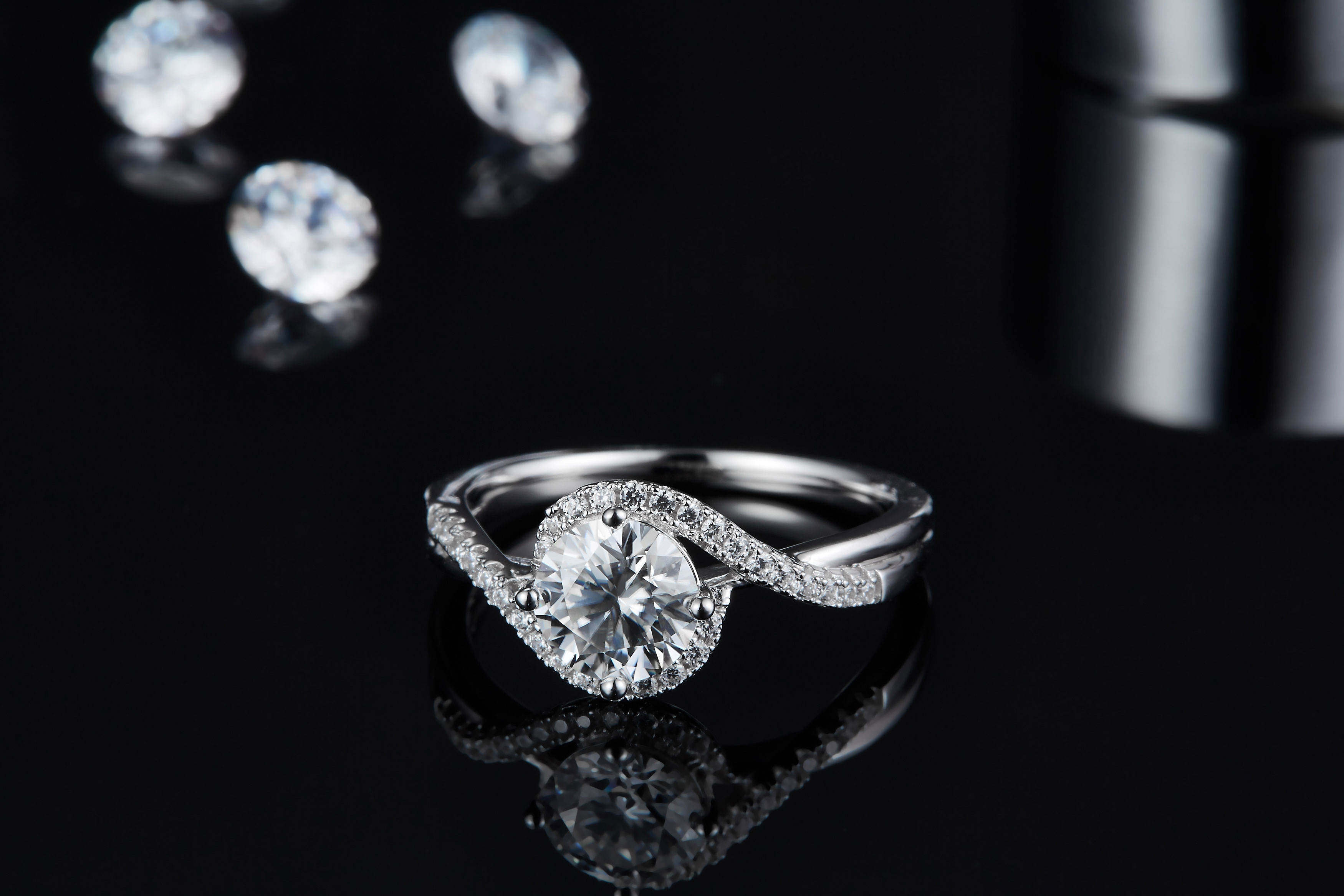 Classic Round Cutting 1ct DEF VS1 HPHT CVD Lab Grown Diamond Real Solid 14K Gold Fancy Ring for Women Lady IGI Certificate