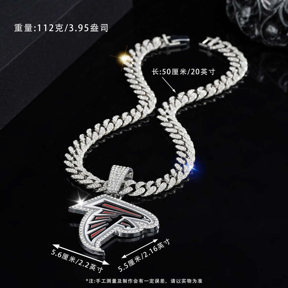 Hot Selling Trendy Hip-Hop Necklace Fashionable Personalized Alloy Team Pendant for Men