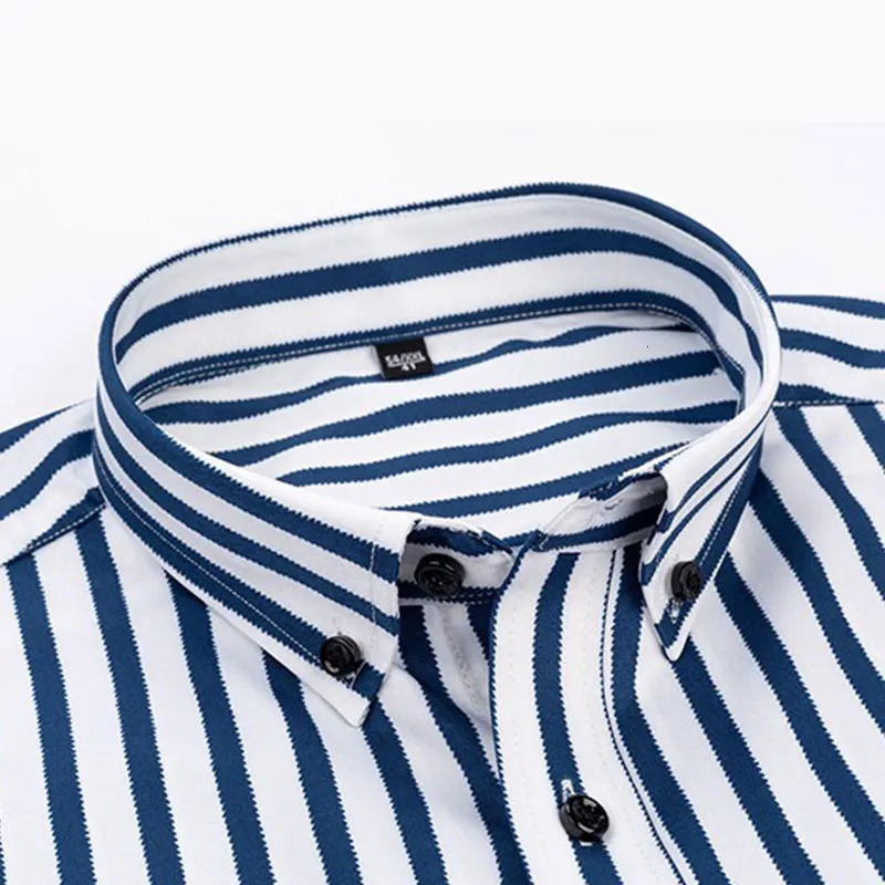 Mens Long Sleeve Shirt Casual Stripe NonIroning High Quality Slim Comfortable Breathable Fashion Top Spring Summer 250729