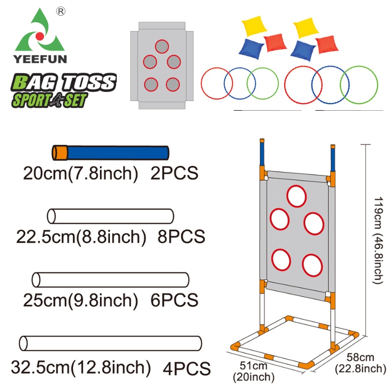 Engaging Safe Outdoor Game Kit - Fun Throwing and Catching Activities for Kids
