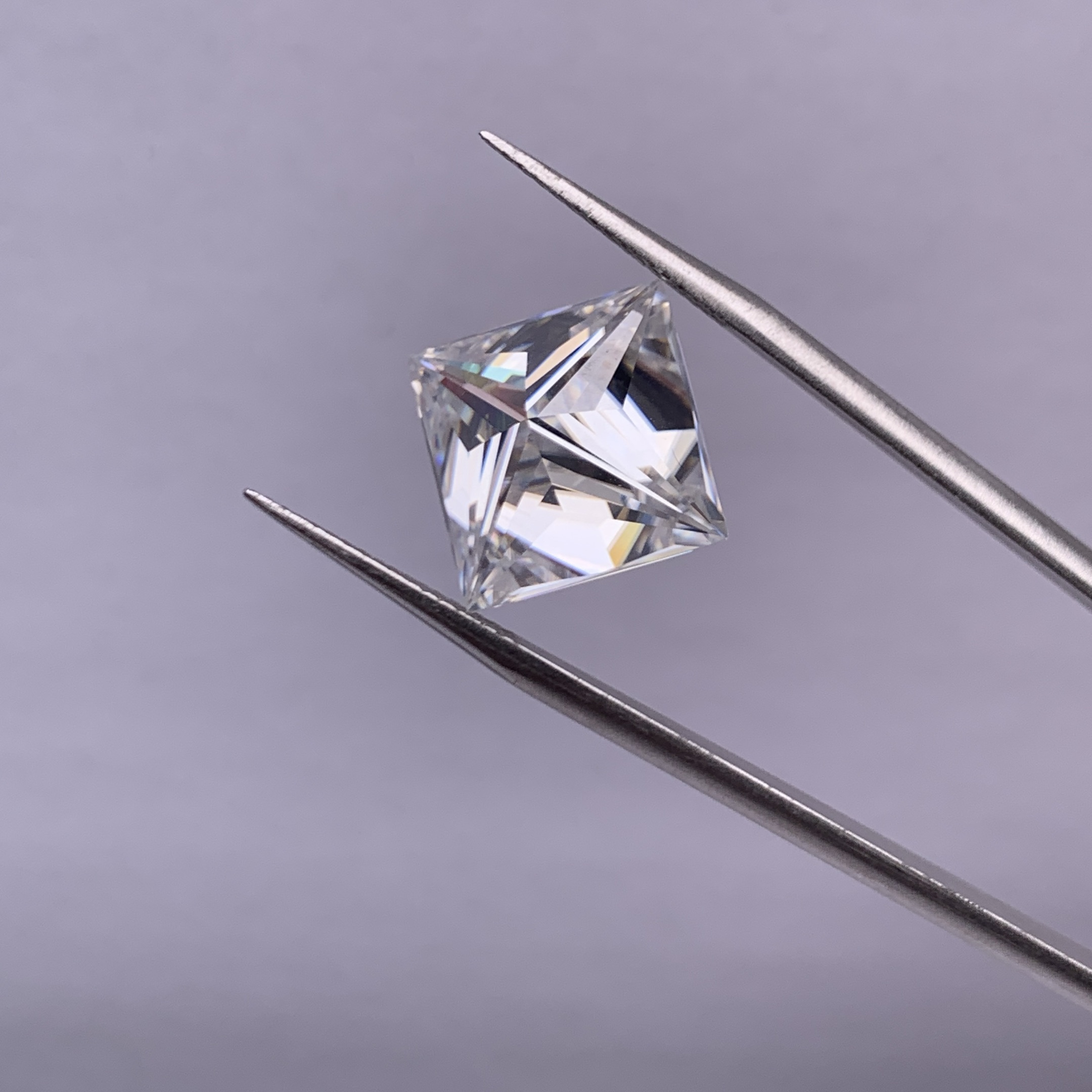 Full Size Rare Princess Cut Moissanite Loose Stone GRA Certified Synthetic Gems 1ct-10ct D Color VVS1 Loose Beads for Women's Jewelry Diamond Rin