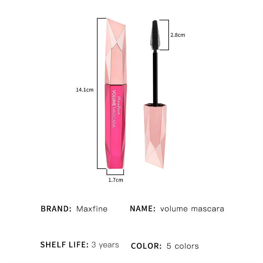 4D Waterproof Mascara Lengthen Thicken Curling Eyelashe Extension Long-wearing Mascara Silk Fiber Mascara Beauty Makeup Colorful Silk Mascara Cream Le