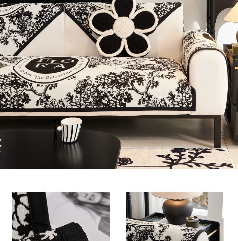 Lanjia Designer Blanket Non Slip Sectional Covers L Shape Resistant Slipcover For Furniture Bed Couch Sofa Warm Flower Bc F