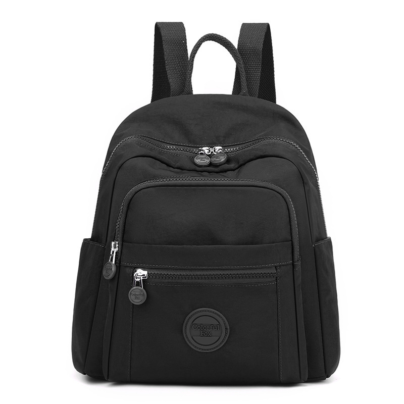 Colorful Fox New Women's Backpack Large Capacity Multi-layer Water-resistant Student School Bag Simple Handbag ddmymoon