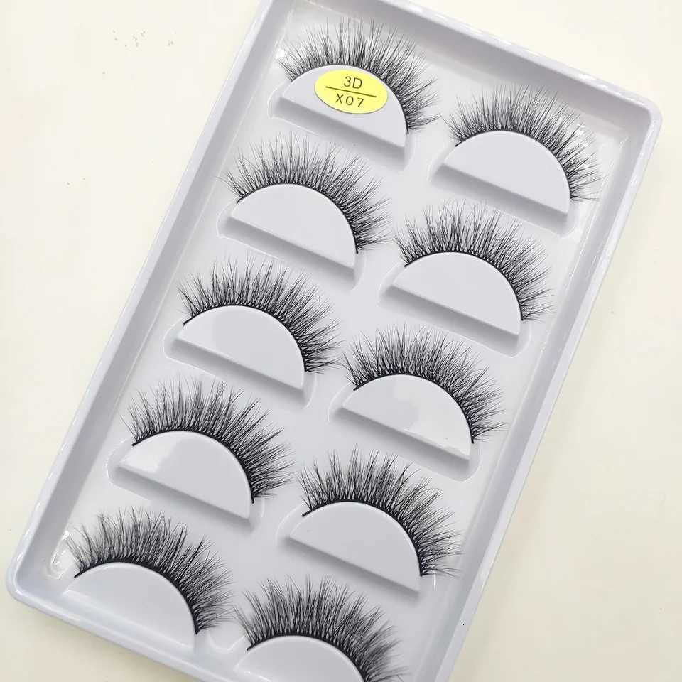 38 Style 5 Pairs Natural Eyelashes 3D Mink False Eyelashes Makeup Fake Eye Lashes Faux Cils Make Up Beauty Tools Wholesale Z250730