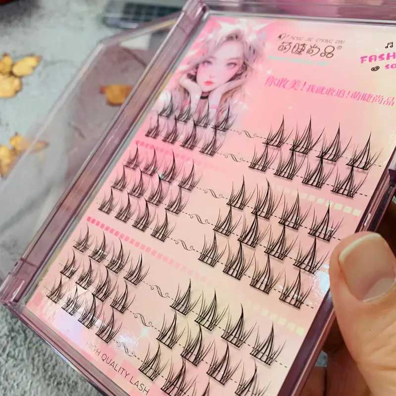 1-box DIY Eyelash Clusters Natural False Eyelashes Manga Lashes Individual Eyelashes Lazy Trilogy Fake Eyelashes Anime Lashes Z250730