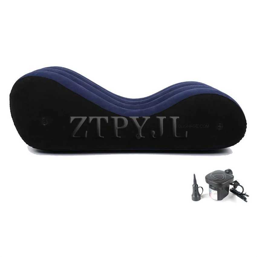 Inflatable Sofa Bed Love Position Aid Sitting Wedge S-shaped Air Cushion Husband Wife Pillow Chaise Lounger Sex Furniture Shop 250715