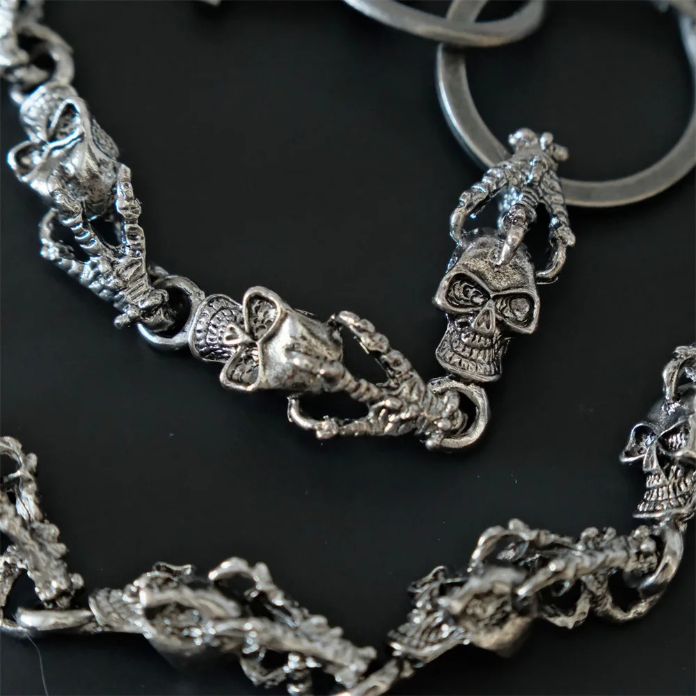 Personalized Punk Style Pants Chain Flying Eagle Skull Mens and Womens Waist Accessories 250729CJ