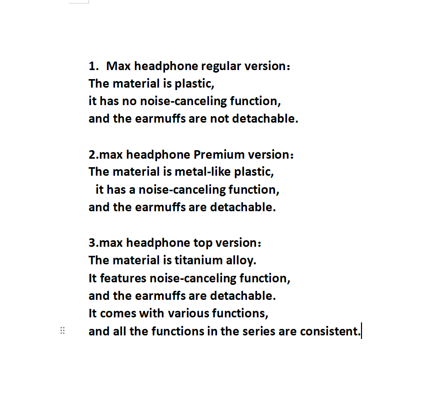 Outfit NEW P9 Pro Max Wireless OverEar Bluetooth Adjustable Headphones Active Noise Cancelling Stereo Sound Comes with protective case a