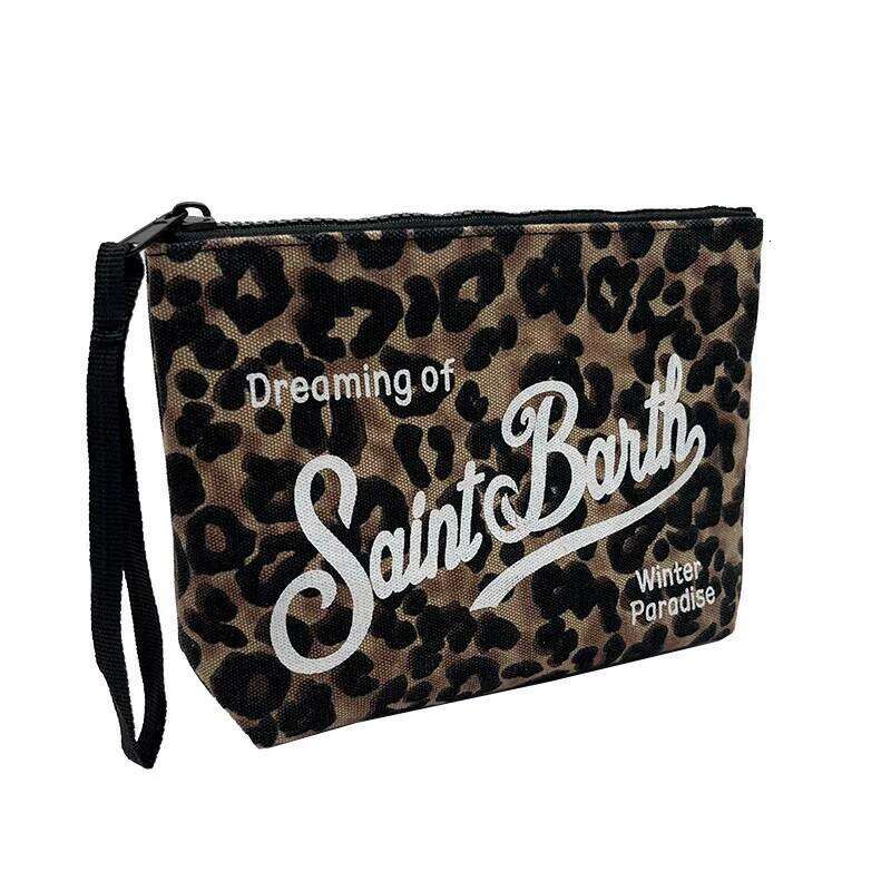 Luxury designer niche SAINT BARTH new striped canvas women's clothing European and American diving handbag