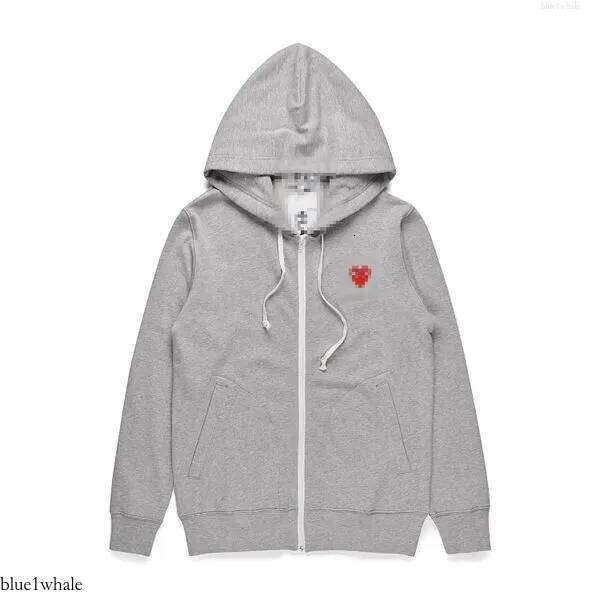 play Designer Hoodie Trendy Play Little Come Du Garcon hoody Back Multi Heart Mens And Womens Leisure Zipper Grey Couples Sweater commander hoodie 8c