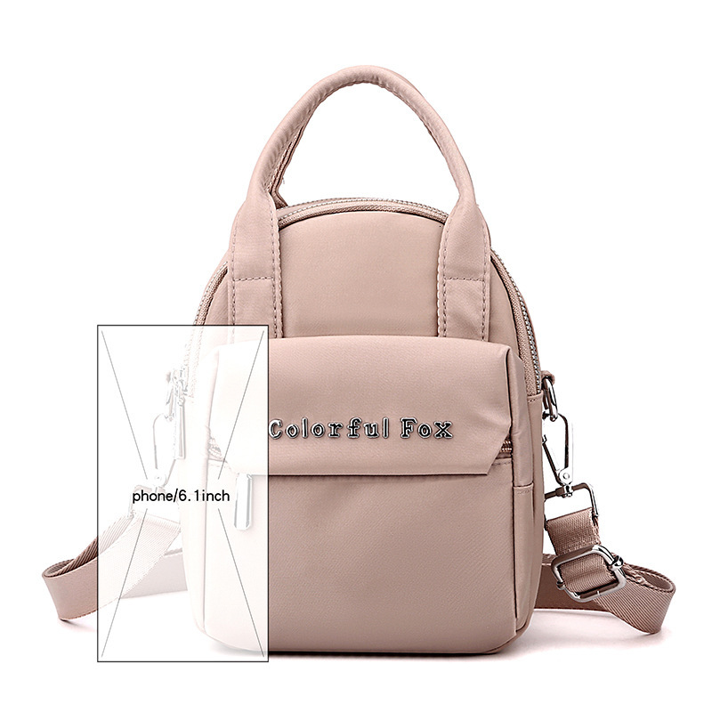 Colorful Fox New Women's Fashion Trend Single Shoulder Multi-layer Phone Coin Purse Water-resistant Small Bag ddmymoon