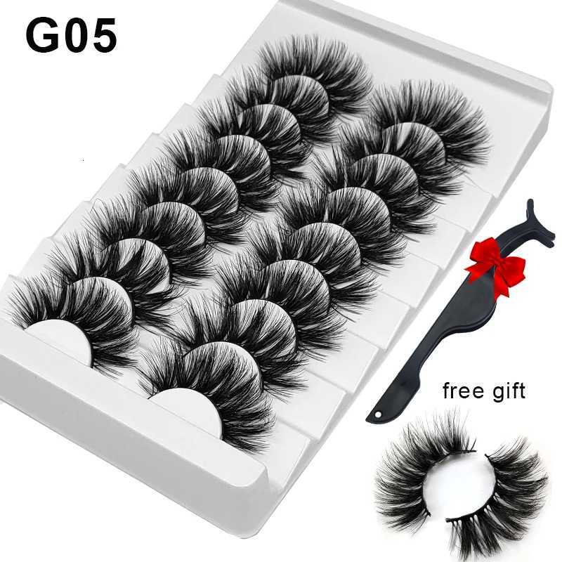 Dramatic Volume ZD Mink Fake Eyelashes 5D Curlety Free Vegan Dense Fluffy False Eye Lashes Silk Cat Eye Cilias Z250730