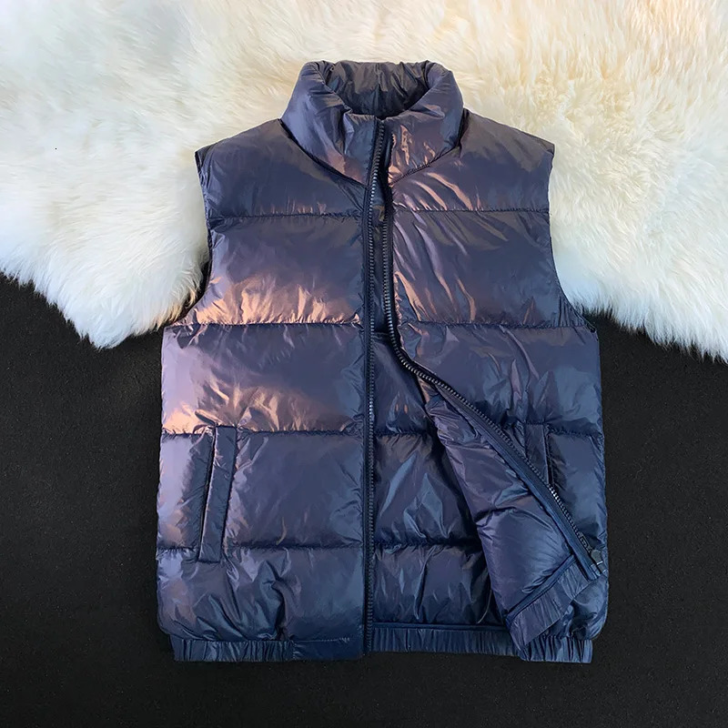 Arrived Loose Winter Clothing Vest Warm Sleeveless Jacket Casual Windproof Mens Zipper Down 250730