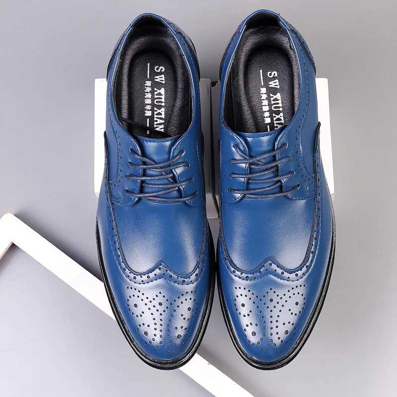 Handcrafted Mens Oxford Shoes Genuine Calfskin Leather Brogue Dress Shoes Classic Business Formal Shoes for Men Y250730