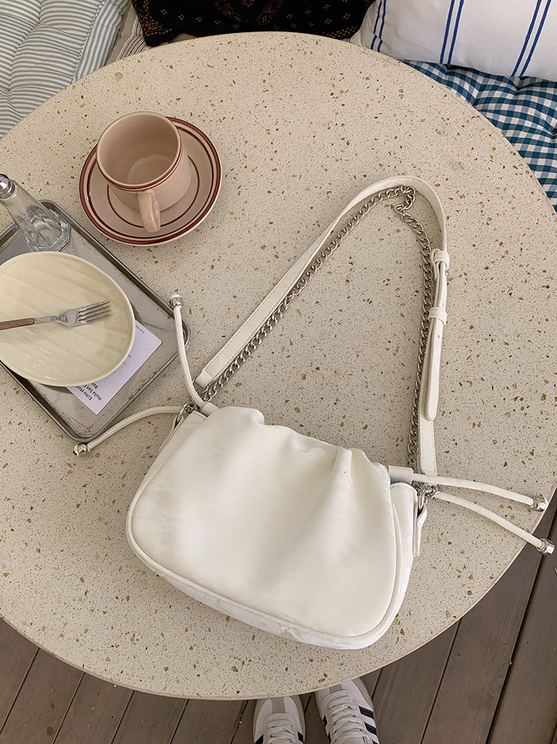 Designer Luxury Bag 2025 Pleated Chain Cloud Bag, Niche Commuter Underarm Bag, Summer Multi-functional Crossbody Bag, Women's Handbag