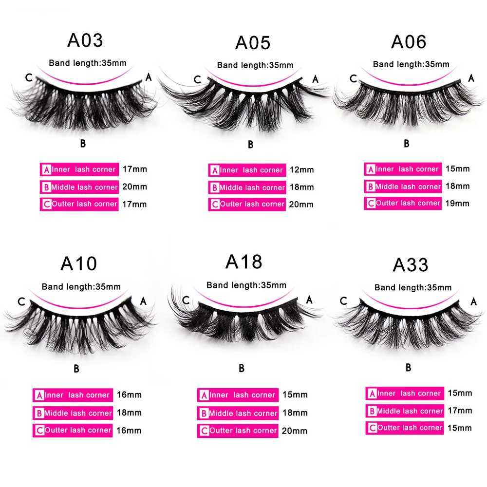 5/10/16 Pairs 3D Faux Mink Lashes Natural False Eyelashes Reusable Dramatic Volume Lashes Makeup Eyelash Extensions Z250730