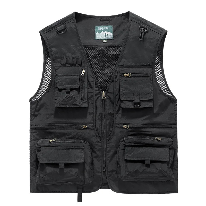FGKKS Outdoor Leisure Vest Mens MultiPocket Breathable Sports Coat HighQuality n Men 250730