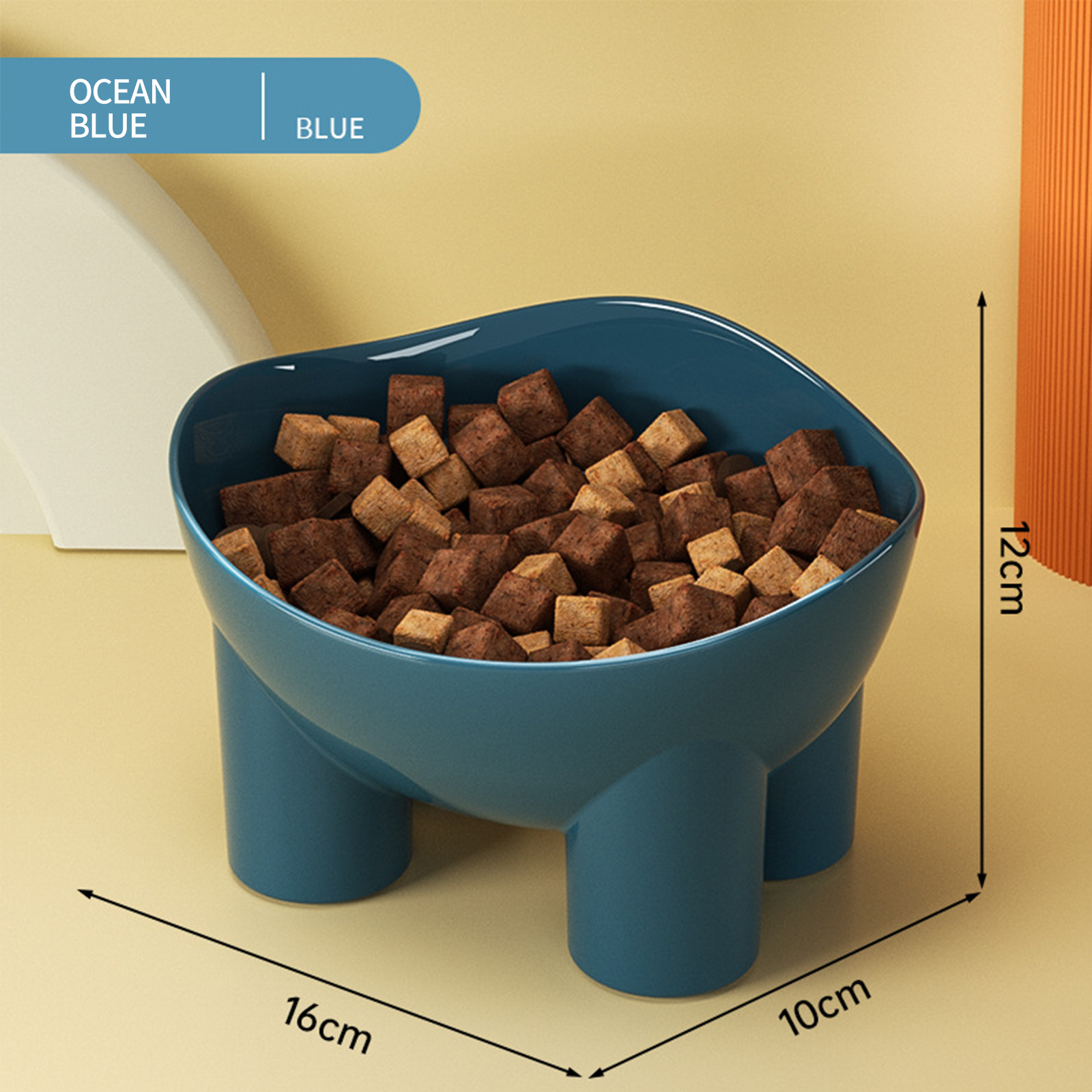 Cat bowl elephant leg bowl macaron colored elephant leg neck protection bowl cat food bowl anti spill pet bowl wholesale of pet supplies