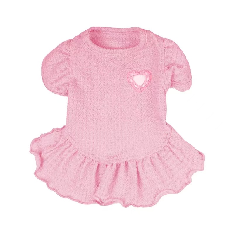 T857 Dog clothes princess skirt spring and summer clothing Teddy Bichon Pomeranian casual dress cat light pet clothes