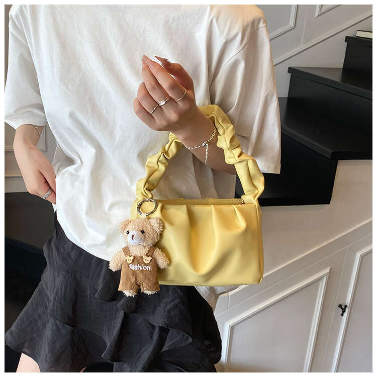 Minimalist Pleated Handbag for Women 2025 Summer New Niche Design Versatile Commuter Shoulder Crossbody Bag