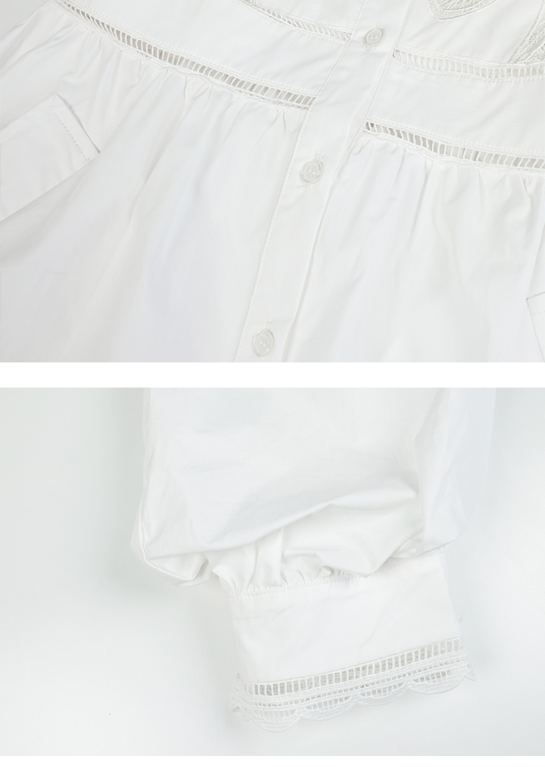 2025 Summer New White Elegant Temperament Short Skirts Puff Sleeve Lace Embroidered Dress 6116375