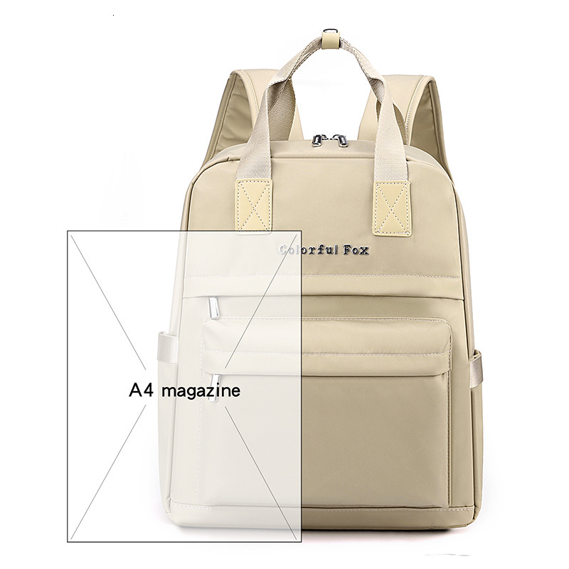 Colorful Fox New Women's Fashion Trendy Korean Version Multi-layer Convertible Trolley Backpack Lightweight Bag ddmymoon