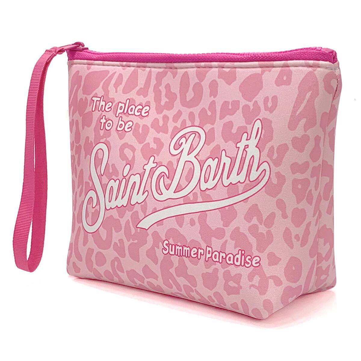 Large Capacity Zipper Cosmetic Bags Portable Striped Ladies Neoprene Makeup Fashion Women's Travel Toiletries Bag