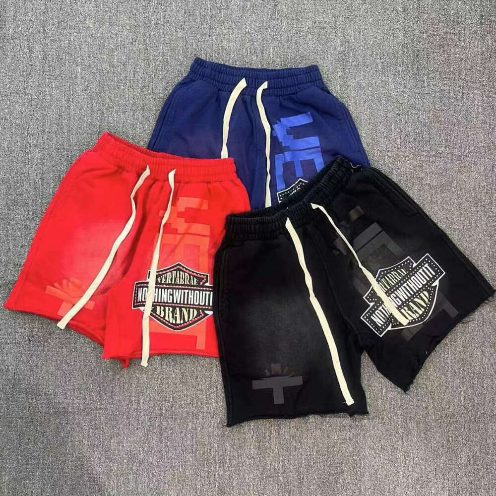 2025VERTABRAE Printed Trendy Brand New Gothic High Street White Square Rope Shorts