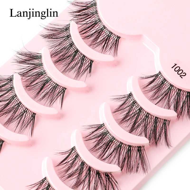 3/5 Pairs Half Eye Lashes Faux Mink Lashes Reusable False Eyelashes Natural Fluffy Makeup Tools Extension Fake Lashes makeup Z250730