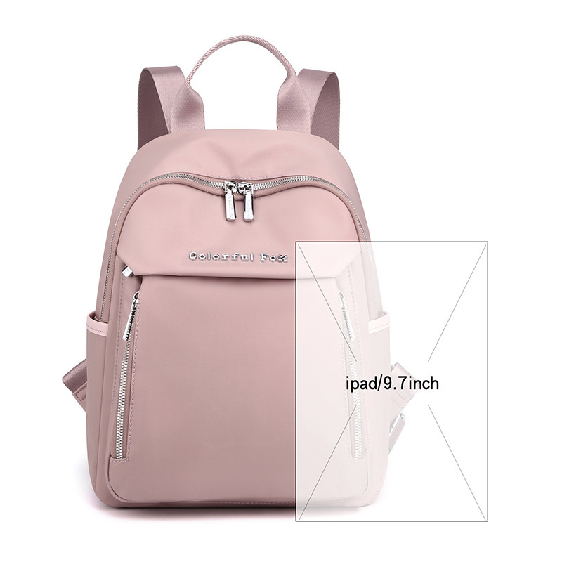 Colorful Fox New Women's Fashion Trend Casual Backpack Multi-layer Portable Bag Water-resistant ddmymoon