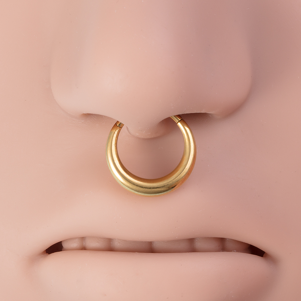 Stainless steel thickened hinge ring, nose ring, earring, body piercing jewelry wholesale