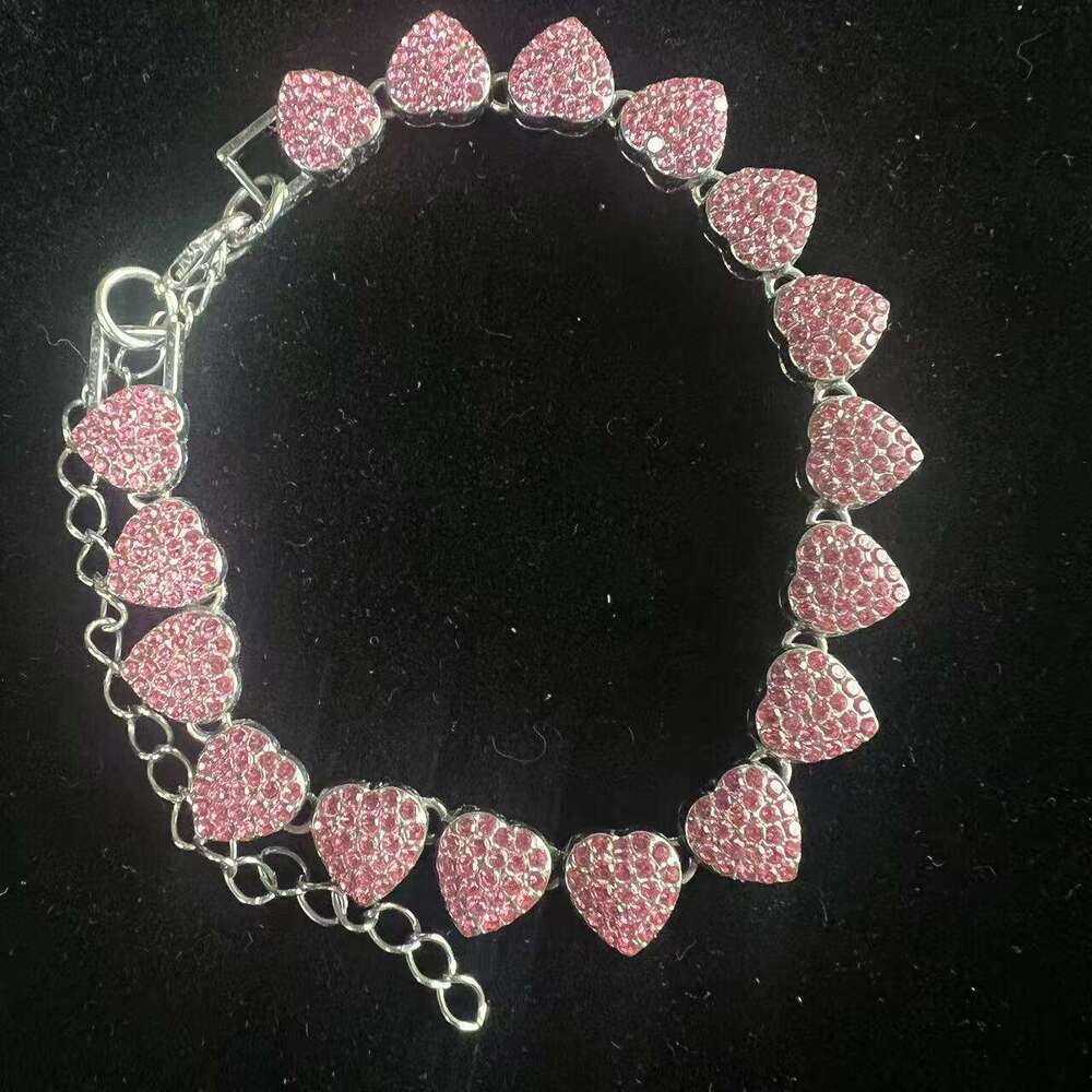 Hot Selling Heart Full Dia Multicolor Bracelet High-end Creative Personality Fashion Alloy Bangle Jewelry