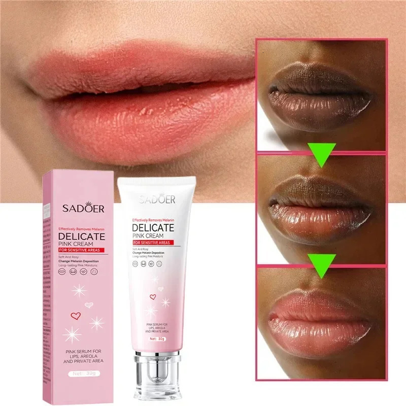 Fast Pink Lip Bleaching For Dark Lips Remove Melanin Lip Balm Sexy Rose Magic Lip Oil Whitening Moisturizing Makeup 250704
