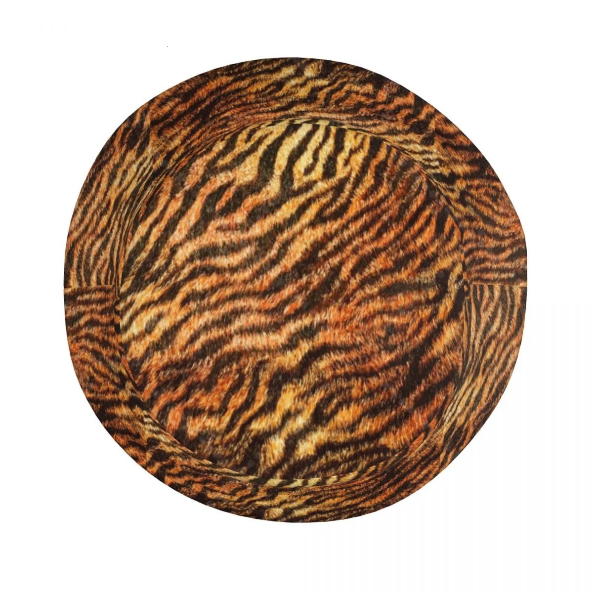 Bengal Tiger Fur Wildlife Pattern Unisex Cotton Bucket Hats Adjustable Outdoor Sun Hat for Beach Travel 250724