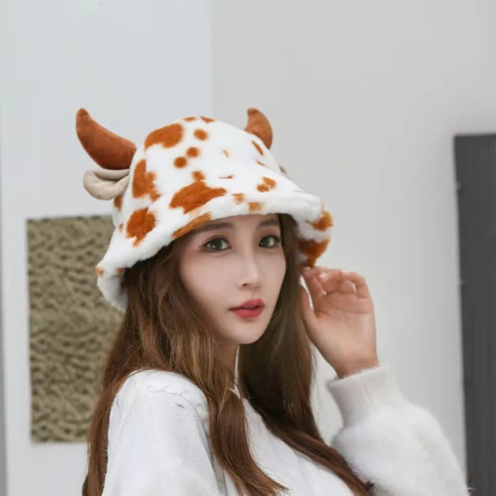 Fashion Faux Fur Fuzzy Bucket Hat Casual Hip Hop Fluffy Warm Hat Unisex Keep Warm Warmer Bonnet for Women Men 250724