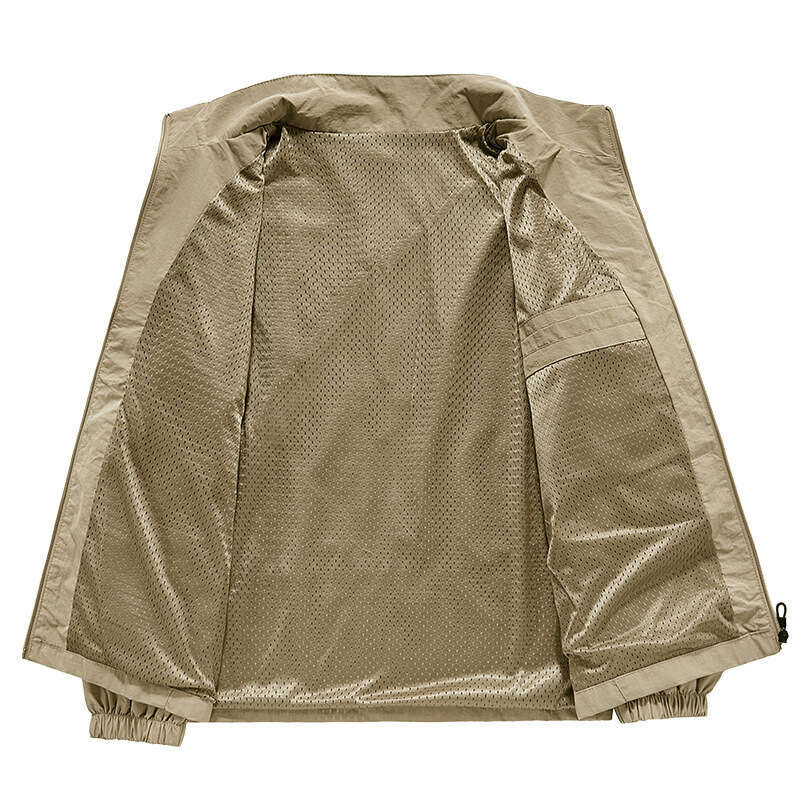 Simple Spring Autumn New Men's Jacket Outdoor Sports Loose Korean Style Casual Middle-aged and Elderly