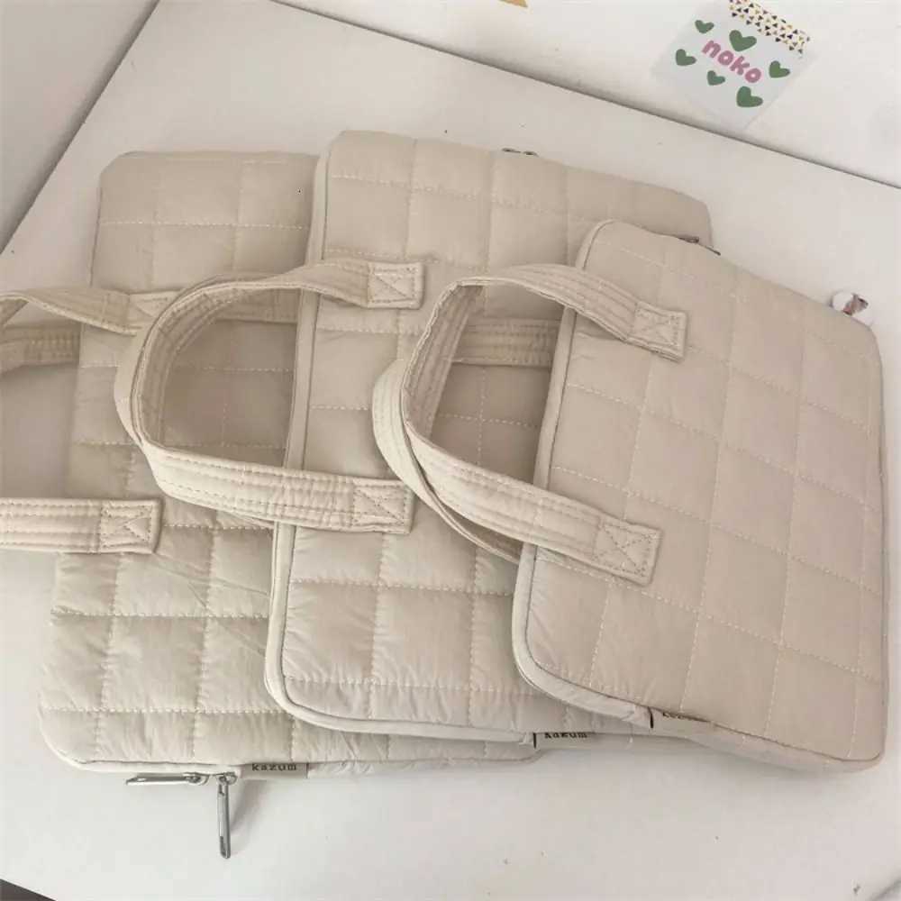 Soft Cott Laptop Sle Puffy Waterproof Laptop Protective Pouch Portable Anti-fall Notebook Bag for iPad Book Laptop y250730